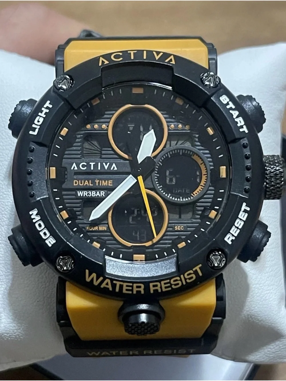 Activa X Invicta Digital Men's Watch - 52mm. Orange & Black, New